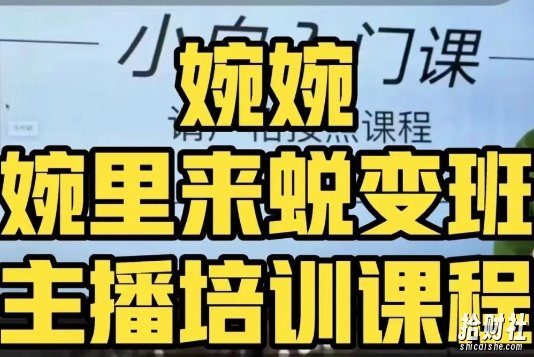 婉婉·婉里来蜕变班(主播课)全方位理解底层逻辑并灵活运用