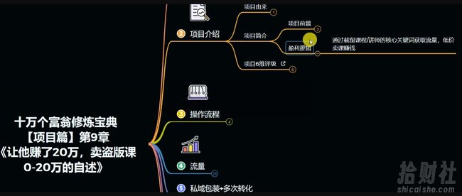 十万个富翁修炼宝典之9.让他赚了20万,卖盗版课0-20万的自述
