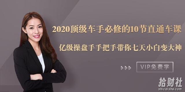 2020顶级车手必修的10节直通车课:亿级操盘手手把手带你七天小白变大神