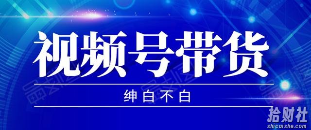 2020年9月红利项目:视频号带货,实测单个账号稳定日收入300左右(附素材)