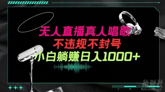 抖音24小时无人直播音乐,不违规,不封号纯撸音浪,小白实操当天日入1000+【揭秘】