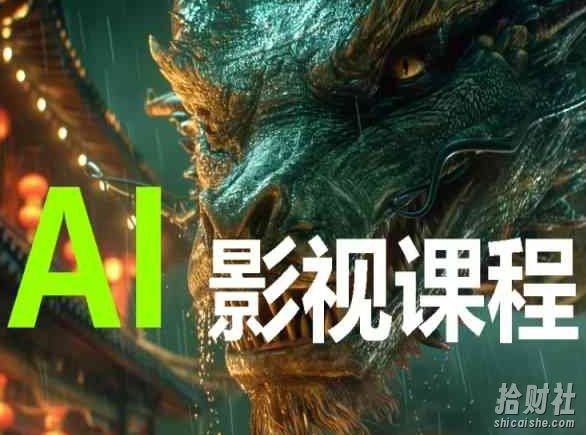 AI电影创作，AI影视创作全套完整课程