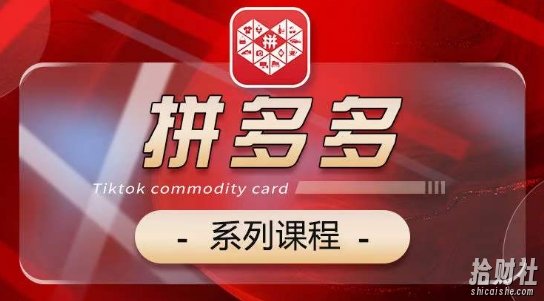 2024拼多多系列课,【基础】【运营】【活动】【推广】【玩法】5大模块