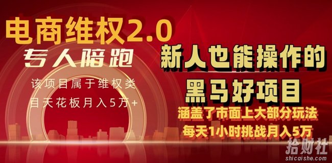 电商维权 4.0 如何做到月入 5 万+每天 1 小时新人也能快速上手【仅揭秘】