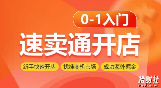 速卖通开店0-1入门,新手快速开店 找准商机市场 成功海外掘金