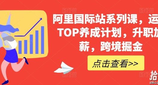 阿里国际站系列课，运营TOP养成计划，升职加薪，跨境掘金