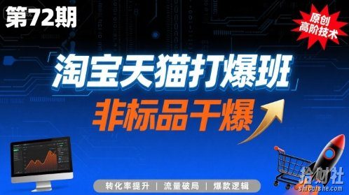 淘宝天猫打爆班原创高阶技术第72期，非标品干爆