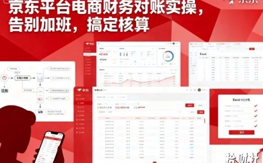 京东平台电商财务对账实操,告别加班,搞定核算