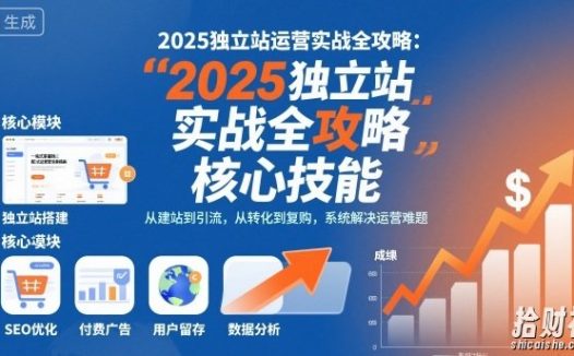 2025独立站运营实战全攻略,一站式掌握独立站运营核心技能