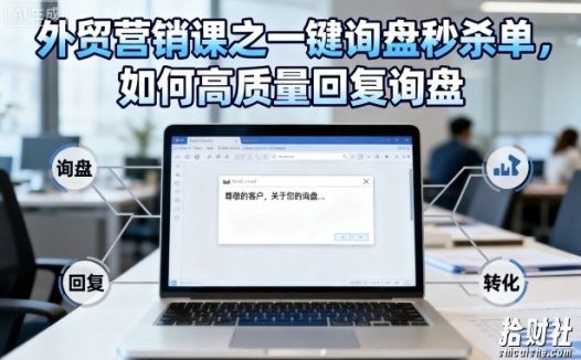外贸营销课之一键询盘秒杀单，如何高质量回复询盘