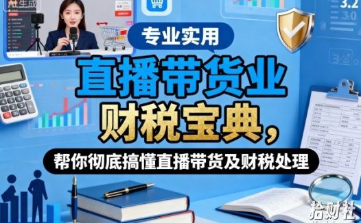直播带货业财税宝典，帮你彻底搞懂直播带货及财税处理