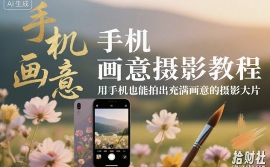 手机画意摄影教程，用手机也能拍出充满画意的摄影大片