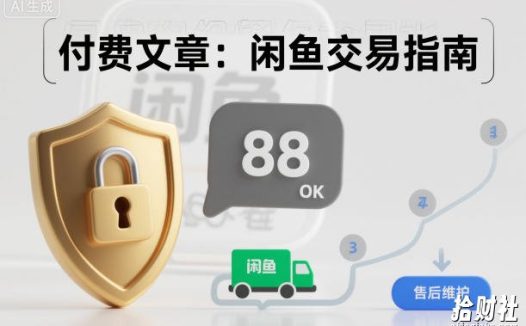 付费文章:闲鱼交易指南,怎么才能降低被坑被马扁的概率