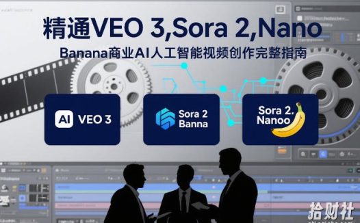 精通VEO 3,Sora 2,Nano Banana商业AI人工智能视频创作完整指南