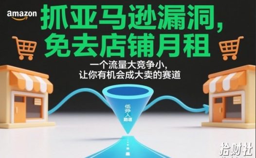 抓亚马逊漏洞,免去店铺月租,一个流量大竞争小,让你有机会成大卖的赛道