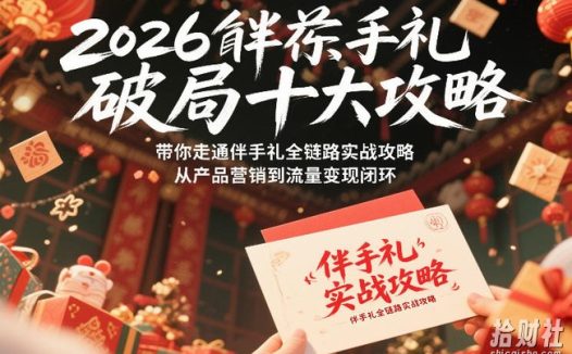 2026伴手礼破局十大攻略,带你走通伴手礼全链路实战攻略,从产品营销到流量变现闭环