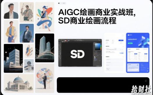 AIGC绘画商业实战班，SD商业绘画流程