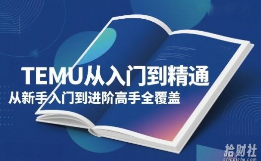 TEMU从入门到精通,从新手入门到进阶高手全覆盖