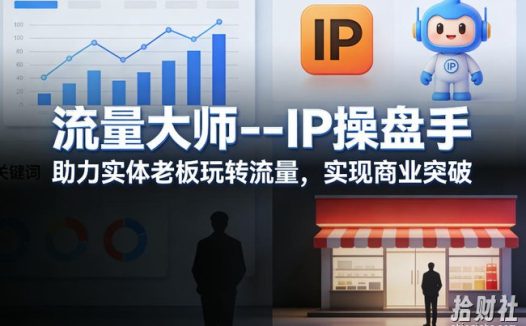 流量大师—IP操盘手,助力实体老板玩转流量,实现商业突破