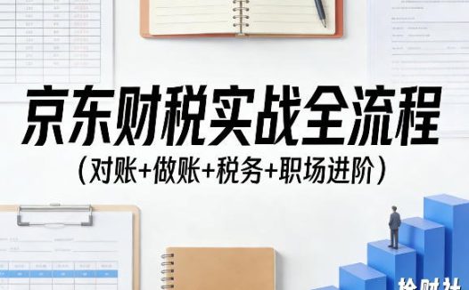 京东财税实战全流程(对账+做账+税务+职场进阶)