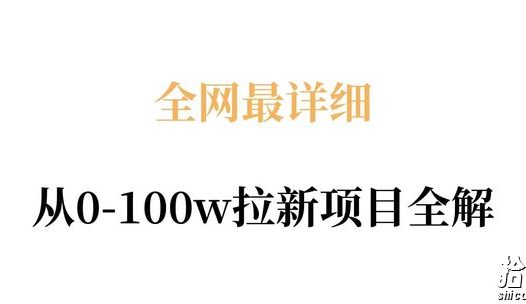 全网最详细从0-100w拉新项目全解,原理、收益和操作全拆解