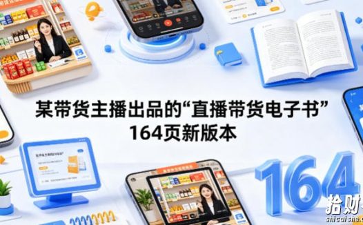 某带货主播出品的《直播带货电子书》164页新版本
