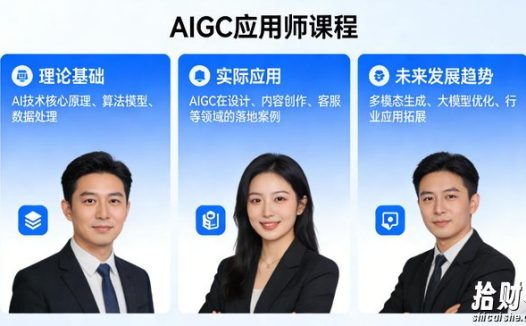 AIGC应用师课程,覆盖了AI技术的理论基础、实际应用、以及未来发展趋势(更新)