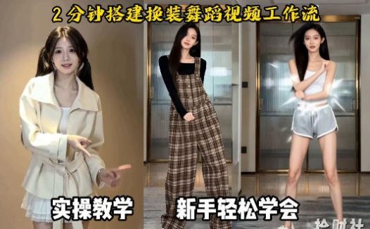 通过Coze工作流,制作《跳舞卡点换装视频》,两分钟制作完成,从0到1演示搭建过程