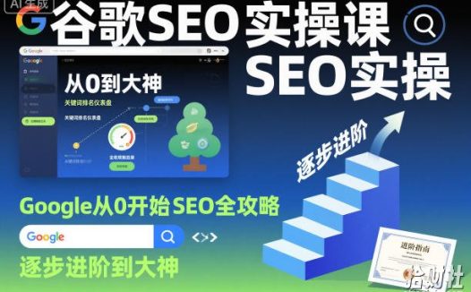 谷歌SEO实操课,Google从0开始SEO全攻略,逐步进阶到大神(更新26年)