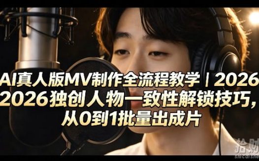 AI真人版MV制作全流程教学|2026独创人物一致性解锁技巧,从0到1批量出成片