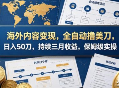 海外内容变现,全自动撸美刀,日入50刀,持续三月收益,保姆级实操【揭秘】
