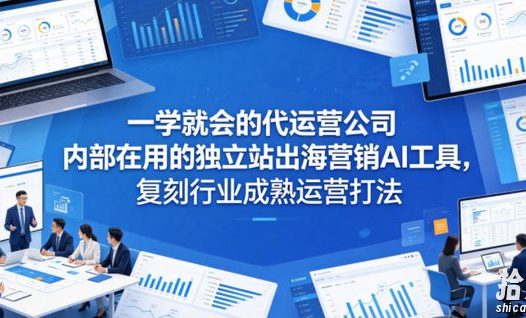 一学就会的代运营公司内部在用的独立站出海营销AI工具,复刻行业成熟运营打法