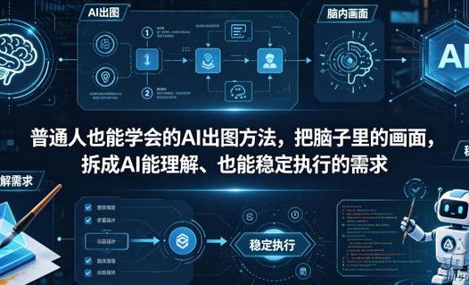 普通⼈也能学会的AI出图⽅法,把脑子里的画面,拆成AI能理解、也能稳定执行的需求【文档】