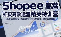 Shopee虾皮高阶运营精英特训营，高阶运营技巧+流量提升+转化率优化，助你业绩翻倍（更新26年5月）