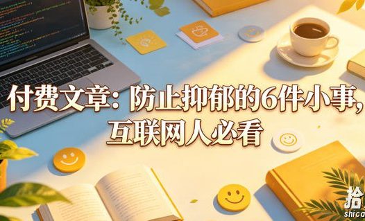 付费文章:防止抑郁的6件小事,互联网人必看!