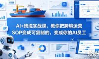 AI+跨境实战课，教你把跨境运营SOP变成可复制的，变成你的AI员工