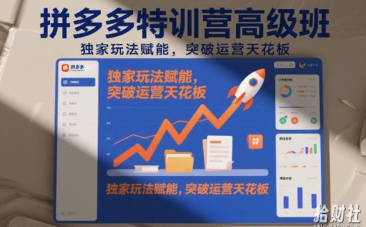 拼多多特训营高阶班,独家玩法赋能,突破运营天花板(更新26年5月15日)