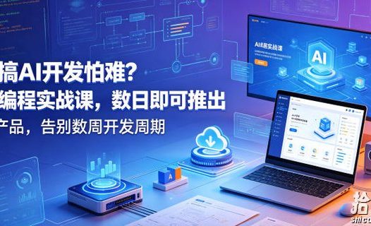 想搞AI开发怕难?AI编程实战课,数日即可推出AI产品,告别数周开发周期【原创双语字幕】