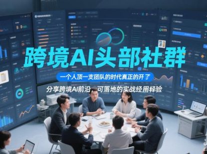 跨境AI头部社群,一个人顶一支团队的时代真正的开始了,分享跨境AI前沿,可落地的实战经验(更新5月11日)