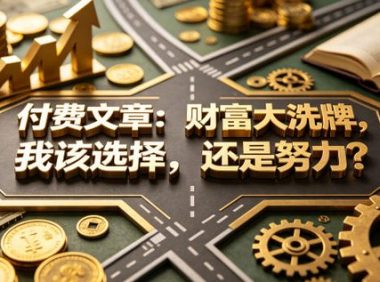 付费文章:财富大洗牌,我该选择,还是努力?