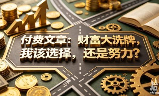付费文章:财富大洗牌,我该选择,还是努力?