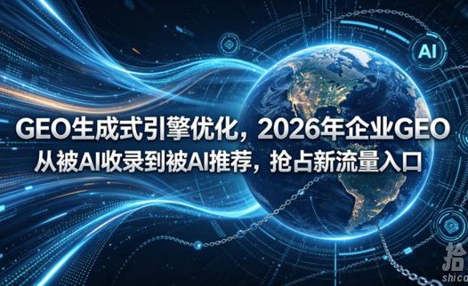 GEO生成式引擎优化,2026年企业GEO从被AI收录到被AI推荐,抢占新流量入口