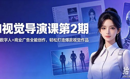 AI视觉导演课第2期,漫剧+数字人+商业广告全能创作,轻松打造爆款视觉作品