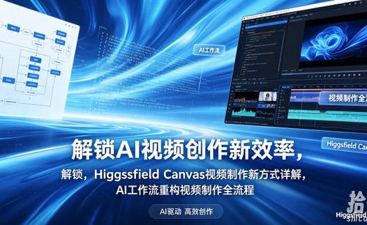 解锁AI视频创作新效率,Higgsfield Canvas视频制作新方式详解,AI工作流重构视频制作全流程
