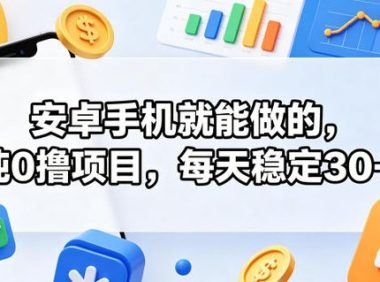 安卓手机就能做的,纯0撸项目,每天稳定30+