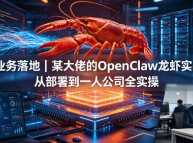 AI+业务落地|某大佬的OpenClaw小龙虾实战课,从部署到一人公司全实操