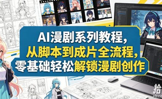 AI漫剧系列教程,从脚本到成片全流程,零基础轻松解锁漫剧创作