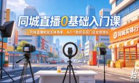 同城直播0基础入门课,同城直播赋能实体商家,从0-1助你实现门店业绩增长