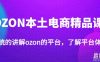 老迟·OZON本土电商精品课，系统的讲解ozon的平台，学完可独自运营ozon的店铺
