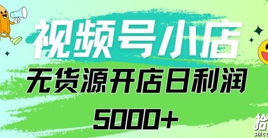 视频号无货源小店从0到1日订单量千单以上纯利润稳稳5000+【揭秘】